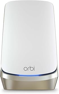 NETGEAR Orbi Quad-Band WiFi 6E Router (RBRE960), Security Features, Up to 10 Gbps Speed, Covers up to 3,000 sq. ft, 200 Devices, 10 Gig Internet Port, Expandable to Create A Mesh System, AXE11000