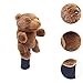 Colaxi Soft Plush Golf Wood Driver Headcover, Brown Bear