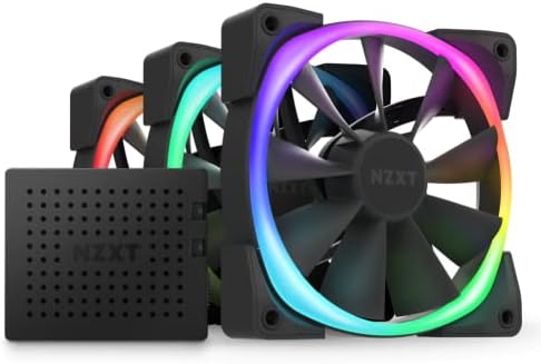 NZXT AER RGB 2-120mm - HF-28120-BW - Advanced Lighting Customizations - Winglet Tips - Fluid Dynamic Bearing - LED RGB PWM Fan - Single (Lighting Controller REQUIRED & NOT INCLUDED) - White