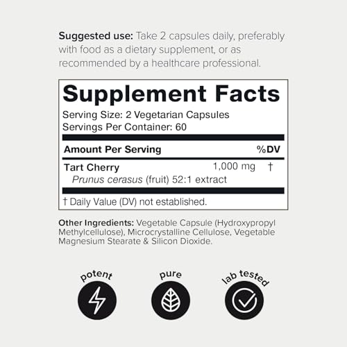 Toniiq Ultra High Strength Tart Cherry Capsules thumb #1