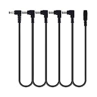 ♪ The 1.9V DC daisy chain 5-core power cord divides your 1 power supply into 5 power lines. It is definitely a must-have for your pedal board. ♪ The daisy chain cable is equipped with a 26AWG oxygen-free copper core, which can realize pure power tran...