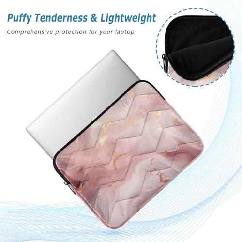 Funda para portátil rosa dorado mármol 13-14 pulgadas miniatura 5