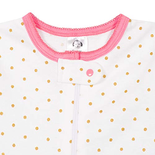 Gerber Baby-Mädchen 4er-Pack Pyjamas mit Füßen, Dreams Rainbows Pink, 2 Jahre