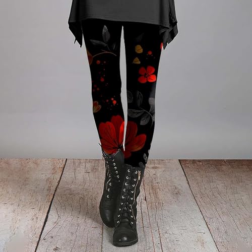 Medias con estampado de flores para vestir cómoda en tus paseos de invierno 2