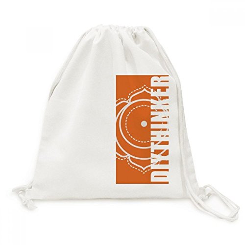 Sac à cordon fleur en toile spacieux pour soulager le dos