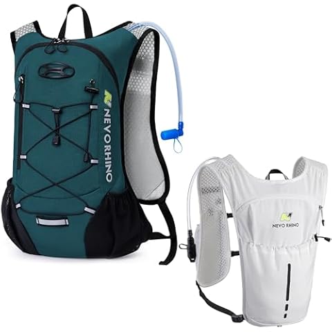 N NEVO RHINO Lightweight Hydration Pack with 2L Water Bladder, Running Vest with 1.5L Water Bladder, Hydration Vest for Hiking, Trail Running, Marathons, Cycling Cover