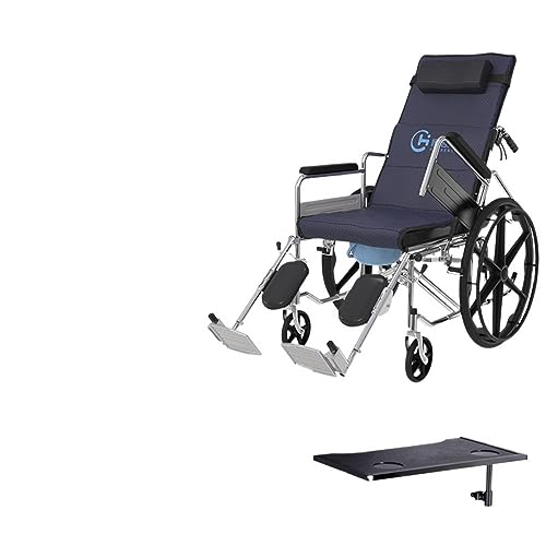軽量車椅子 折りたたみ軽高齢者 麻痺特別高齢者 トイレ付 小型歩行車 (電着フレーム・車輪一体型フルリクライニングモデル(吊り脚昇降+肘掛け昇降))