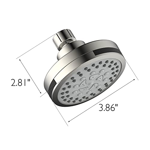 Image of Design House 594309 Eastport II Contemporary 5-Function Shower Head for Bathroom, Satin Nickel