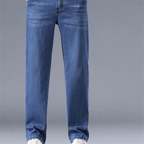 Men's Business Jeans – Spring Fall Thin Casual Straight Loose Denim Pants, Comfortable Trousers4