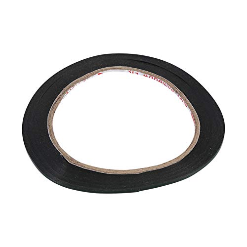 Sided Rouleau de ruban adhésif en mousse double face Noir 10 m x 2 mm Cover