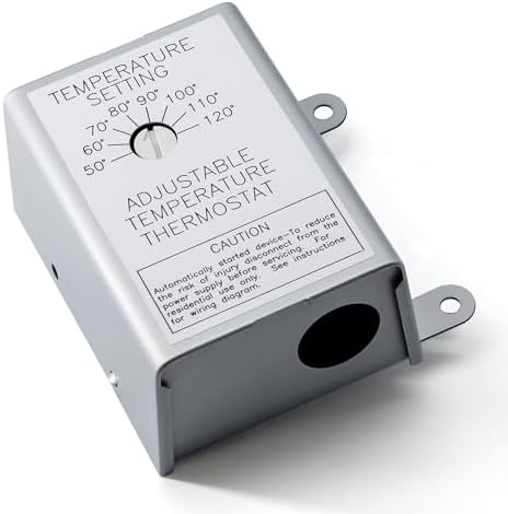 Attic Fan Thermostat Control, 120 Volt Thermostat Replacement Adj...