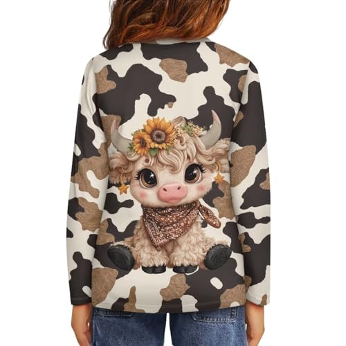 Image of Uourmeti Girls Graphic Tees Long Sleeve T Shirts for Teens Casual Tshirts Junior Sportswear Fall Tops