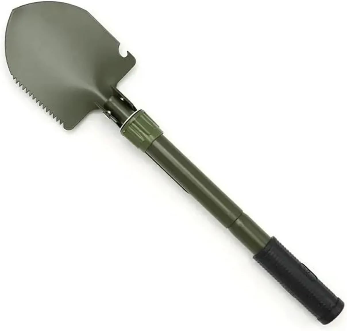 1pc Outdoor Small Foldable Camping Shovel, Multifunctional Hiking Entrenching Tool Portable Shovel(Green)