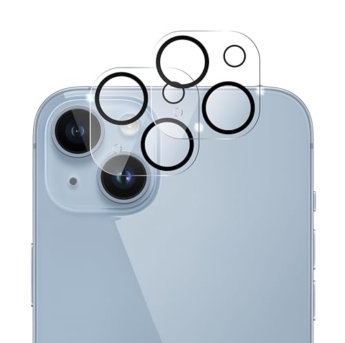 Ya en manzanajugosa.com: QUITECO Protector Lente Cámara para iPhone 15/15 Plus [2 Piezas] Vidrio Cristal Templado Cámara Trasera
