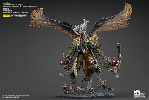 Image of JOYTOY Mortarion Warhammer 40k Death Guard 1 /18 Action Figure