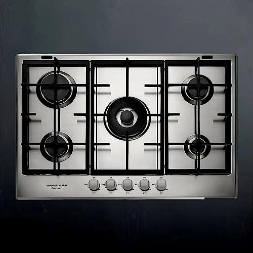 Cooktop 5 Bocas Brastemp Gourmand Bdk75d Inox 220v