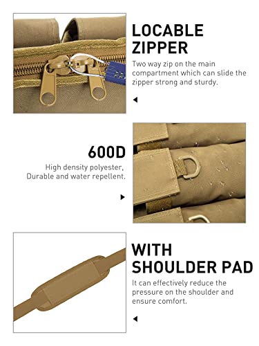 Dentoyou Soft-Rifle-Case Scoped-Range Gun-Bag Shooting-Storage - With 5 Pouches Heavy Duty Rifle Bag For Hunting Sports Transpo Khaki 42 Inch #TOP3