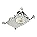 WAC Lighting HR-LED418-N-SQ30 4in LEDme Non-IC Rated New Construction Housing with Light Engine for Square Invisible Trim in 3000K, Aluminum