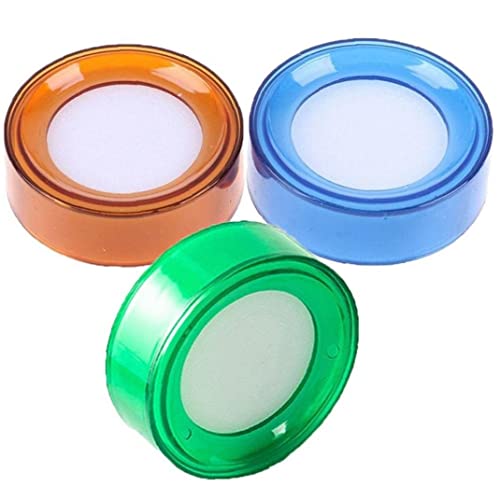 Tossper 3 Pcs Finger Wet Sponge Cup Moistener Fingertip Moistener For Money Cashier Bank Counting Papers Dollar Bills Documents, Multicolor #TOP20