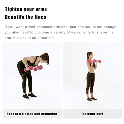 Fiveshops 6Lb Neoprene Coated Hex Dumbbell Set Of 2, Anti-Slip And Anti-Roll Dumbbells Weights, Blue Hand Weights In Pair For Strength Training, Resistance Training #TOP7