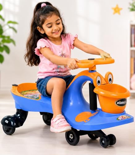 Image of Wishmaster Swing Magic Panda Car for Kids, Twister Ride on, Non Battery Operated Baby Push Rider Without Music & Light | Self-Balancing Twist Steering | Age 2-8 Years