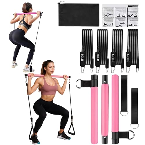 Pilates Bar Kit Workout Equipment for Home Gym