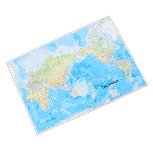 ABOOFAN Världskarta Affisch Bakgrund Väggmålning Vägg Bild Vägg Tyg Målning Väggdekoration