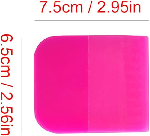 Miniatura 33 de 3 tamaños de escobilla de goma de poliuretano termoplástico suave para coche, limpiador de ventanas, removedor de agua, raspador de carbono, Negro 2