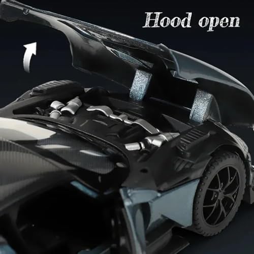 Image of 1:32 Scale Aston Martin Vulcan Scale Model Car - Exclusive Alloy Metal Pull Back Die Cast Car Toy with Openable Doors, Light & Music - Best Gifts for Kids【Colors as Per Stock】