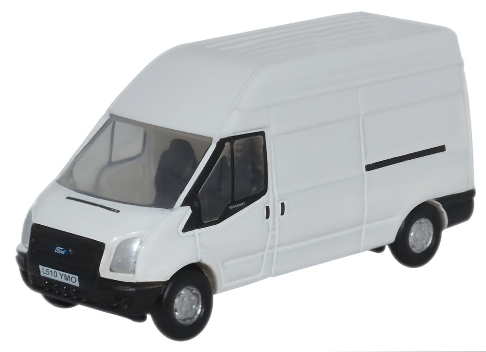 Oxford Diecast 1:148 White Transit LWB High Collectable model NFT006