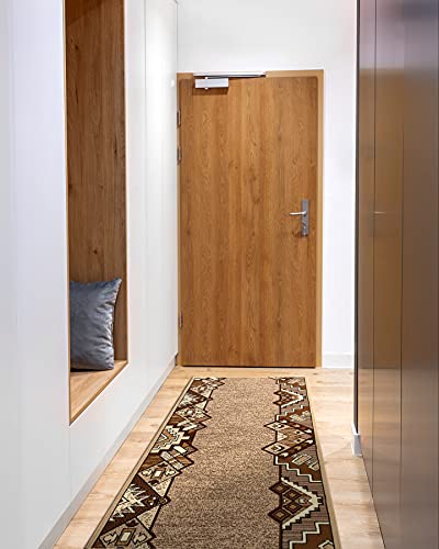 Alfombra de Pasillo Baryton Beige 140x220 cm para Hogar 3