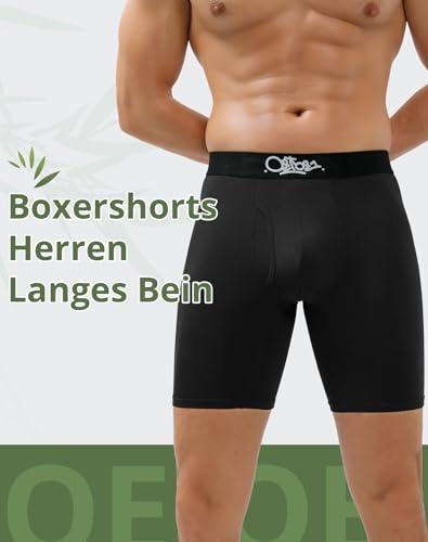 Bóxers largos de bambú para hombre ropa interior cómoda para el día a día pack de 3 2