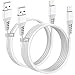 Price comparison product image IPhone Charger cable 1M+2M 2Pack, USB to Lightning Cable MFi Certified iPhone Charging Cable Nylon USB iPhone Cable Fast Charging Lead Wire for Apple IPhone 14 13 12 11 Pro Max Mini XS XR X 8 7 6,iPad