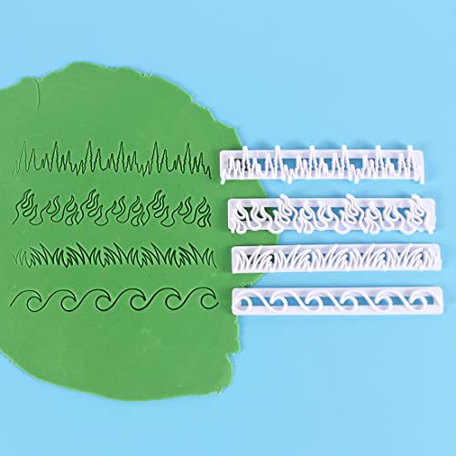 14 Pz Stampo per Goffratura in Plastica per Torta