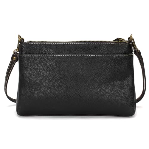 Image of CHALA RFID Protected Vegan Leather Deluxe Crossbody Bag with Adjustable Straps