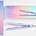 SUTRA Ultra Violet Flat Iron - 1” Infrared & Blue Light Ceramic Flat Iron with Ionic Technology, Digital Temp Control to 450°F, Floating Plates, Dual Voltage, Auto Shut Off, Smooth Styling