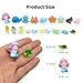 InXqryx Ocean Mini Resin Animals Variety Pack Figurines 100 Pcs Tiny Plastic Animals Sea Creatures Figures to Hide for Miniature Fairy Garden Accessories