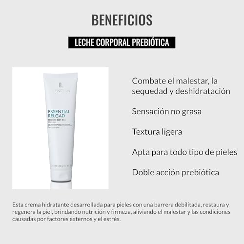 Crema Corporal Hidratante y leche corporal prebiótica LENDAN de absorción rápida 300 ml 3