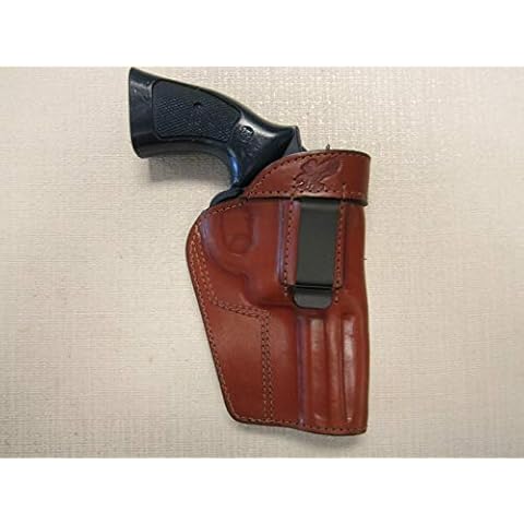 Braids Holsters S&W 686 & 586-357 mag, 4" Barrel iwb, owb, ambidextrous Revolver Brown Leather Cover