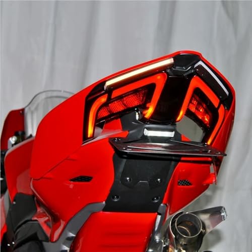 Support plaque moto queue courte avec clignotant intégré LED haute visibilité Panigale V4
