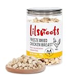 LILSNOOTS Freeze Dried Chicken Treats for Dogs Cats Single Ingredient Raw Chicken Breast Cube Pet Food Training Treats High Protein Low Fat Weight Control Grain&Gluten&Rawhide Free No Additives 5.6oz