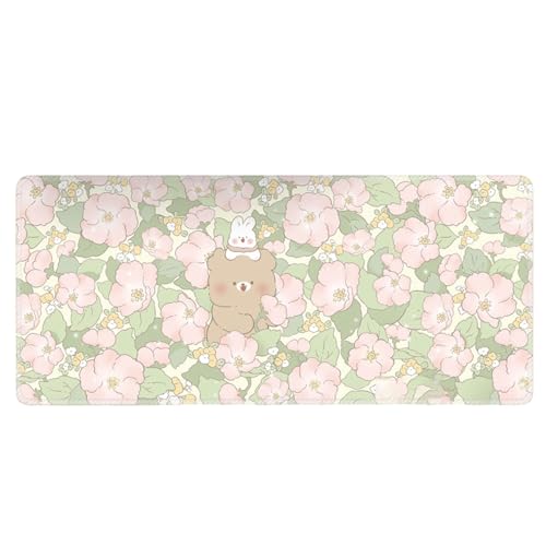 Grand Tapis de Souris,Grand Rectangulaire Tapis de Souris,Tapis de Souris Gamer,sous-Main pour Clavier et Souris,Grand Tapis de Bureau,Tapis de Souris à Bords Cousus,pour Maison,Bureau