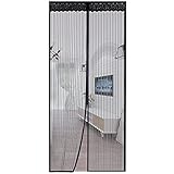 mosquitera puerta Mosquitera puertas malla de pantalla duradera, mantener insectos fuera se adapta a la apertura de la puerta hasta 90cm x 210cm