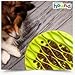 Outward Hound Fun Mat Slow Portable Dog Feeder Bowl, Mini, Green