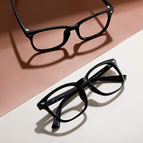 Cyxus Óculos de Luz azul Óculos Quadrados para Computador Óculos Anti-fadiga Ocular Lente Transparen