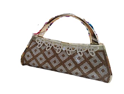 Divine Women Faux Leather & Aluminum Clutch