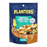 PLANTERS Tropical Fruit & Nut Trail Mix - Mixed Nuts Trail Mix Snack Packs, 6 oz Bags (Pack of 12)