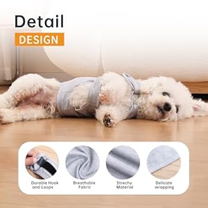 Dog Anxiety Jacket Dog Coat for Thunder Fireworks Vet Visits and Separation  Skinfriendly Dog Calming Shirt  Keep Pet Calm Anti Anxiety Vest for Dogs and Cat  Cucciolini Doodles Dog anxiety jacket dog coat for thunder fireworks vet visits and separation  skin friendly dog calming shirt  keep pet calm anti anxiety vest for dogs and cat   cucciolini doodles