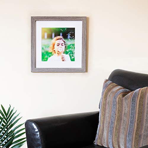 Arttoframes 14X18 Inch White Picture Frame, This 1.25" Custom Poster Frame Is Gray Oak - Barnwood Style, For Your Art Or Photos - Comes With Regular Glass, Wom76808-973-14X18 #TOP1