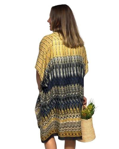 Image of Humble Hilo Womens Kimono Cardigan Sleeveless Lightweight Cover Up Casual & Flowy, 2 Sizes